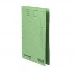 This image shows a set of Railex Transfer and Pocket Transfer Files, as well as Railex Access Polifile AP5 Foolscap in an emerald color. The files are made of 350gsm paper and come in a pack of 25.