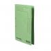 This image shows a set of Railex Transfer and Pocket Transfer Files, as well as Railex Access Polifile AP5 Foolscap in an emerald color. The files are made of 350gsm paper and come in a pack of 25.