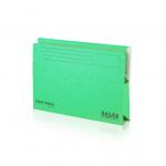 Railex Shelf Wallet with Tab SW5 Foolscap 350gsm Emerald PK25 15304353