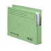 The image shows a pack of Railex Square Cut Files and Slipfiles, as well as Railex Open Top Wallets in emerald green. The files are made of 350gsm paper and are labeled as Foolscap size. The pack contains 25 units.