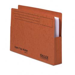 Cheap Stationery Supply of Railex Open Top Wallet OT5 Foolscap 350gsm Ruby PK25 15305358 Office Statationery