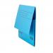 This image shows a pack of 25 Railex Document Wallets with a turquoise color. The wallets are made of 350gsm material and have a pocket folder design with the size of foolscap. They are labeled with the Railex brand and have the product code PF7.