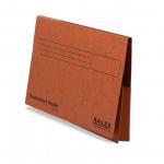 A photo of Railex Document Wallets Railex Doubledock Wallet DD5 in Ruby shows 25 packs of 350gsm Foolscap wallets, perfect for organizing and storing important documents. The vibrant red hue stands out, while the reinforced design ensures durability.