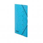 The image shows a set of Railex part files, specifically the Railex 7 Part File A4 350gsm in a vibrant turquoise color. The pack contains 10 files and each file has 7 sections. The sturdy and durable material is visible in the image.