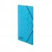 The image shows a set of Railex part files, specifically the Railex 7 Part File A4 350gsm in a vibrant turquoise color. The pack contains 10 files and each file has 7 sections. The sturdy and durable material is visible in the image.