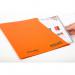 Railex Docufile Square Cut Folder F7 Foolscap 350gsm Mandarin PK100 19000354