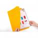 Railex Docufile Square Cut Folder F7 Foolscap 350gsm Gold PK100 19000357