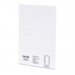 This image shows a pack of 200 white Railex Suspension file tabs with Simplafile inserts. The tabs are neatly organized and ready to be used for filing documents.