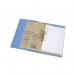 A photograph of the Railex Transfer and Pocket Transfer Files Railex MF64 Access File Module shows a stack of buff manilla folders with visible tab positioning. The pack includes 50 files and features a convenient pocket design.