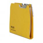 The photograph showcases a pack of 50 Railex Suspension Filing Railex Hook-on Easifile in foolscap size. Each folder is made of 350gsm gold material, providing durability and a sleek look. The folders can easily hook onto a filing system for efficient organization.