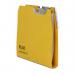 The photograph showcases a pack of 50 Railex Suspension Filing Railex Hook-on Easifile in foolscap size. Each folder is made of 350gsm gold material, providing durability and a sleek look. The folders can easily hook onto a filing system for efficient organization.