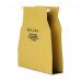 The photo shows a pack of 25 heavy duty Railex Suspension Filing Railex 221B Bulk Pockets made of 402gsm Presspahn material. The filing pockets are neatly stacked and ready for use. Each pocket has a durable suspension rail for easy hanging in a filing cabinet or drawer.