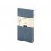 The image shows a pack of 10 Railex Hardback Books Modena A5 Classic Linen Hardcover Notebooks. Each notebook is ruled with a graphite city design on the cover. The notebooks have a sturdy hardcover and feature a classic linen texture.