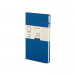 The photograph shows a set of 10 Railex hardback books, with classic linen covers in a rich admiral blue color. Each notebook is A5 size and ruled, providing plenty of writing space. The books have a professional and elegant look, perfect for any note-taking or journaling needs.