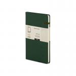 The picture shows 10 Railex Hardback Books Modena A5 Classic Linen Hardcover Notebooks in Racing Green. Each notebook is ruled and has a sleek linen cover. Perfect for jotting down notes, ideas, or journaling. The pack of 10 ensures youll always have one on hand for all your writing needs.