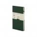 The picture shows 10 Railex Hardback Books Modena A5 Classic Linen Hardcover Notebooks in Racing Green. Each notebook is ruled and has a sleek linen cover. Perfect for jotting down notes, ideas, or journaling. The pack of 10 ensures youll always have one on hand for all your writing needs.