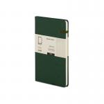 Modena A5 Classic Linen Hardcover Notebook Ruled Racing Green PK10