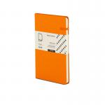 The image shows 10 Railex Hardback Books Modena A5 Bold Linen Hardcover Notebooks in a pack, with a dotted Mandarin Breeze design on the cover. The notebooks appear sturdy and have a stylish linen texture. Each notebook has a bold, vibrant color scheme.