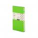 The photo shows a set of 10 Railex Hardback Books Modena A5 Bold Linen Hardcover Notebooks in a vibrant Mojito Lime color. Each notebook is dotted and features a sleek and sturdy design, perfect for all your writing and note-taking needs.