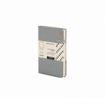 Modena A5 Premium Leather Soft cover Notebook Dotted Harbour Grey PK10