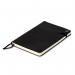 Modena A5 Premium Leather Soft cover Notebook Ruled Raven Black PK10 85322021
