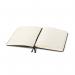 Modena A5 Premium Leather Soft cover Notebook Ruled Raven Black PK10 85322021