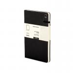 Modena A5 Premium Leather Soft cover Notebook Ruled Raven Black PK10 85322021
