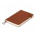 Modena A5 Premium Leather Soft cover Notebook Ruled Conker Brown PK10 85322022