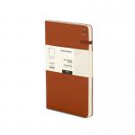 Modena A5 Premium Leather Soft cover Notebook Ruled Conker Brown PK10