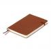 Modena A5 Premium Leather Soft cover Notebook Ruled Conker Brown PK10 85322022