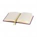 Modena A6 Classic Linen Hardcover Notebook Ruled Maroon Beret PK10 86112006