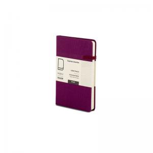 Image of Modena A6 Classic Linen Hardcover Notebook Ruled Maroon Beret PK10