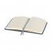 Modena A6 Classic Linen Hardcover Notebook Ruled Admiral Blue PK10 86112007