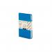 In the picture, you can see a set of 10 Railex Hardback Books Modena A6 Bold Linen Hardcover Notebooks in a beautiful blue lagoon color. Each notebook features a dotted design for easy writing and organization. The pack is perfect for anyone looking for stylish and durable notebooks.