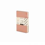 The photo showcases a set of 10 Railex Hardback Books Modena A6 notebooks with a premium leather soft cover in dotted rose dust. Each notebook features a durable hardback cover and high-quality paper, perfect for jotting down notes and ideas on the go.