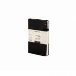 Modena A6 Premium Leather Soft cover Notebook Ruled Raven Black PK10