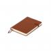 Modena A6 Premium Leather Soft cover Notebook Ruled Conker Brown PK10 86322022