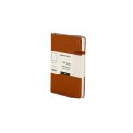 Modena A6 Premium Leather Soft cover Notebook Ruled Conker Brown PK10