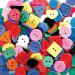 Brightly Coloured Craft Buttons Large 450g Bag AR00494 RME02132
