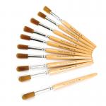 Golden Nylon Short Round Brush Size 18 (Pack of 10) AR02278 RME47065