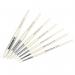 White Nylon Round Paint Brushes White Handle (Pack of 60) MJWNR RME47614