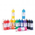 Ready Mixed Paint Set 1 Litre Assorted (Pack of 16) AD48608 RME47863