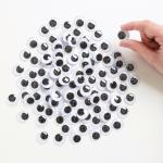 Stick-On Jumbo Wiggly Eyes Black (Pack of 100) AR02119 RME61149