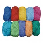 Coloured Craft Cotton Assorted 50g (Pack of 10) AR02004 RME93032