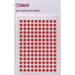 Blick Coloured Labels in Bags Round 5mm Dia 980 Per Bag Red (Pack of 19600) RS001355 RS00135