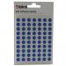 Blick Coloured Labels in Bags Round 8mm Dia 490 Per Bag Blue (Pack of 9800) RS002055 RS00205