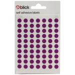 Blick Coloured Labels in Bags Round 8mm Dia 490 Per Bag Purple (Pack of 9800) RS003052 RS00305