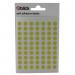 Blick Coloured Labels in Bags Round 8mm Dia 490 Per Bag Yellow (Pack of 9800) RS003458 RS00345