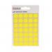 Blick Flourescent Labels in Bags Round 13mm Dia 140 Per Bag Yellow (Pack of 2800) RS004752 RS00475