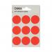 Blick Coloured Labels in Bags Round 29mm Dia 36 Per Bag Red (Pack of 720) RS005155 RS00515